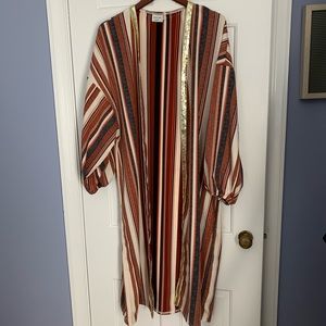 Striped Duster Kimono